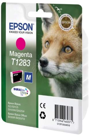 Epson T1283 Magenta Fox Genuine, DURABrite Ultra Ink Cartridge, Standard - Image 2