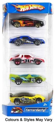 Hotwheels 5 Car Pack (Styles Vary), Multicolor, 110mm x 270mm x 40mm