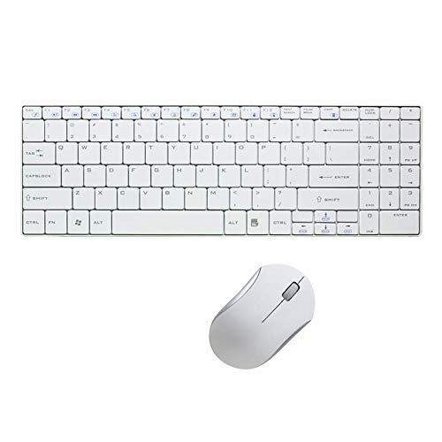 LogiLink ID0109 Wireless Mouse Set 2.4 GHz Slim Design with Tastertur/Optical 3 Button Mouse with Auto Link Connection, White - Image 3