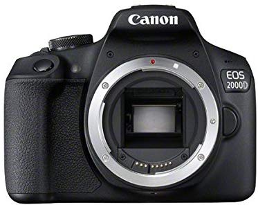 Canon EOS 2000D DSLR Camera Body - Black, Body Only