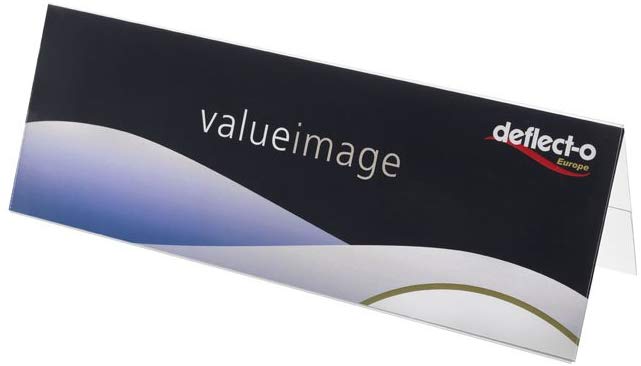 Deflecto A5 Landscape Value Name Holder, Clear