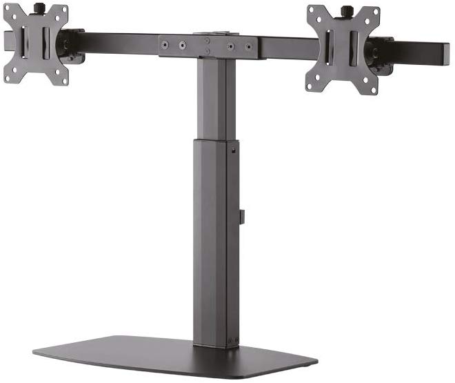 Newstar FPMA-D865DBLACK Stylish Tilt/Turn/Rotate Desk Stand for 10-27" Monitor Screen, Height Adjustable - Black