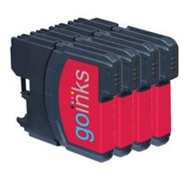 4 Go Inks Magenta Ink Cartridges to replace Brother LC985M Compatible/non-OEM for Brother DCP and MFC Printers