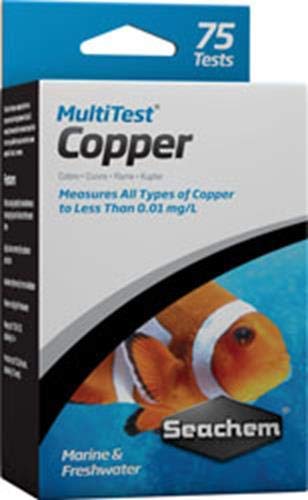 Seachem MultiTest Copper Test Kit, 75 tests, CYAN