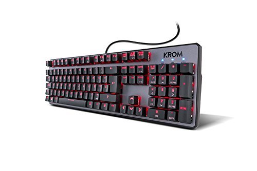 KROM TECLADO KUMA SEMI MECANICO GAMING NEGRO, Black/White, único - Image 3