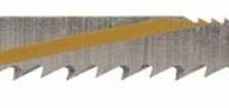 Wolfcraft 3546000 (L) sierra de calar vástago en T/HCS doble dentado hoja especial para curvas estrechas PACK 2, Set of 2 Pieces