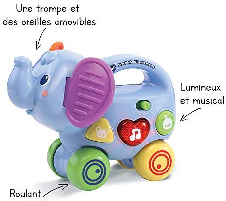 VTech 80-513605 Baby Toy with Elephant Design - Multi-Coloured - French Version - Image 2