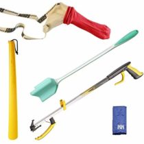 The Helping Hand Company Deluxe Hip Kit/Post Surgery Kit. Knee and Hip Replacement Recovery Kit. Classic Pro Grabber, Soxon Sock Aid, Shoe Horn, Long Handled Sponge