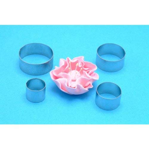 PME Stainless Steel Briar Rose Petal Cutters, Set of 4, Silver, 3 x 1.2 x 3 cm - Image 3