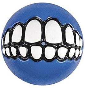 Rogz Grinz Ball, Large, 7.8 cm, Blue, 3" Large