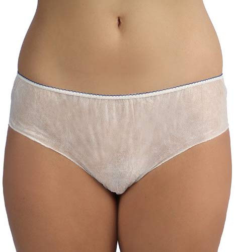 Hydas 0005 Single Use Ladies Pant Size 12-14 6-8 Disposable Pants, Ideal for Travelling, White, talla 34/36