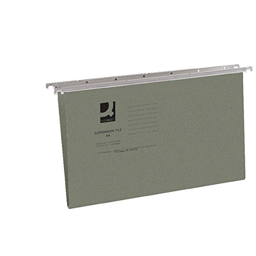Q-Connect A4 Tabbed Suspension Files (Pack of 50), Green, 50 count (Pack of 1) - Image 2