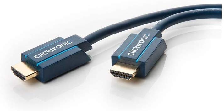 Clicktronic 70305 Casual High Speed HDMI Cable with Ethernet, 5m Length, blue, 5.00 m