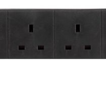 Pro Elec pl15408 5 m 6 Gang Extension Lead with 2 x USB Sockets, 5m Black with USB