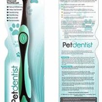 Petdentist Large Pet Dog Toothbrush with Gentle Soft Charcoal Bristles for Teeth Cleaning the Tartar and Plaque Off Easily and Best for Cat Dog Gingivitis in All Large Breeds and Big Dog Dental Care