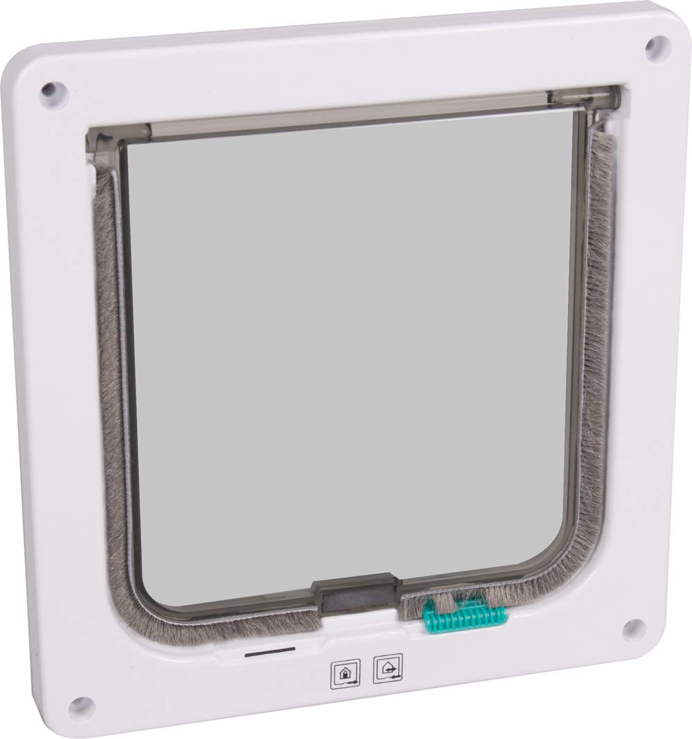 Flamingo 2-Way Cat Door White, S