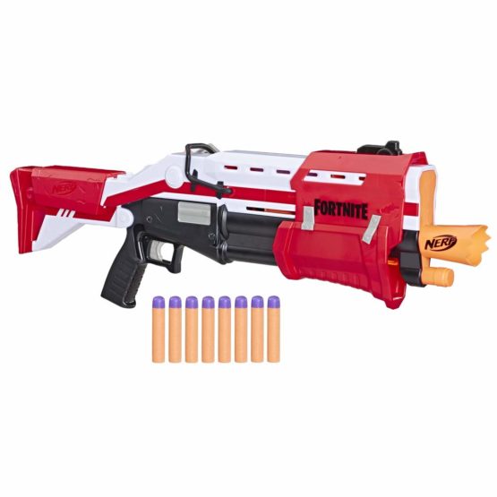Nerf Fortnite TS Blaster -- Pump Action Dart Blaster, 8 Official Mega Fortnite Darts, Dart Storage Stock -- For Youth, Teens, Adults - Image 3