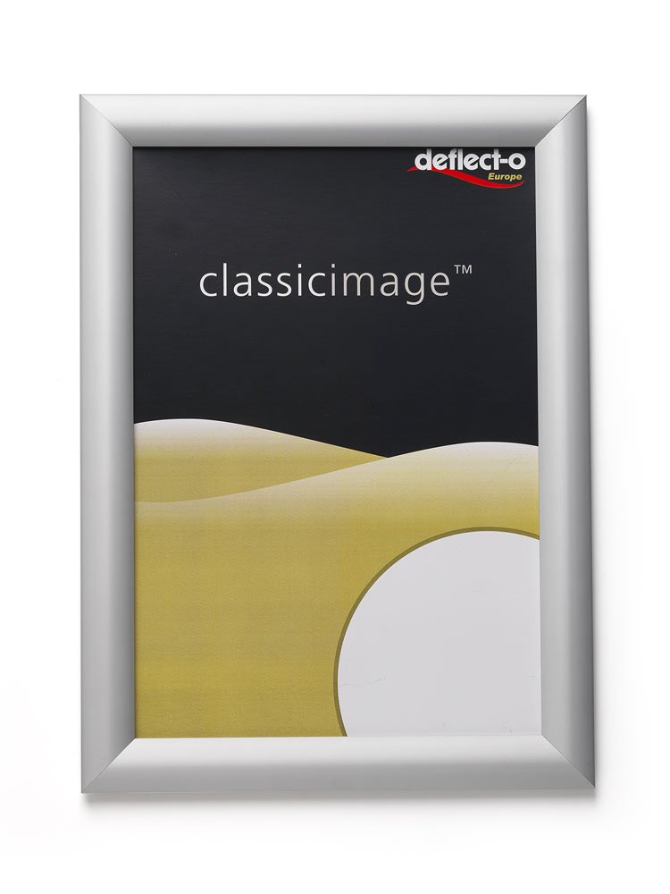 Deflecto A3 Snap Frame Silver, Aluminium Clip Frame for Certificate Wall Display & Photo Hanger