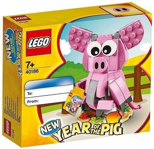 Lego - Year of the Pig Iconic Building Game, 40186, Multicoloured, Multicolored