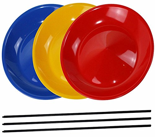 Atoz 01618 Spinning Plates, Multicolor, packaging may vary, 17 cm de diámetro y 7.25 cm de ancho