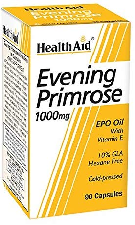 HealthAid Evening Primrose Oil 1000mg 90 Capsules, 90 Capsules (Pack of 1)