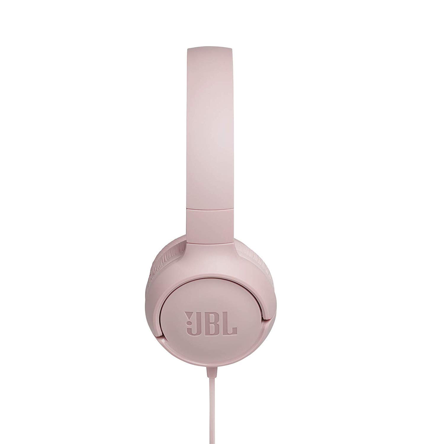 JBL Tune 500 On-Ear Lightweight Foldable Headphones with Pure Bass Sound, 1-Button Remote with Built-In Microphone, Pink - Image 2