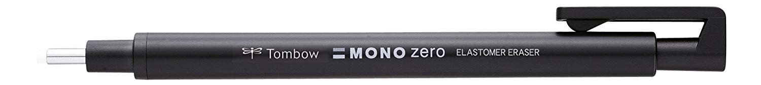 Tombow Eraser Mono, Zero Round, 23mm, Black