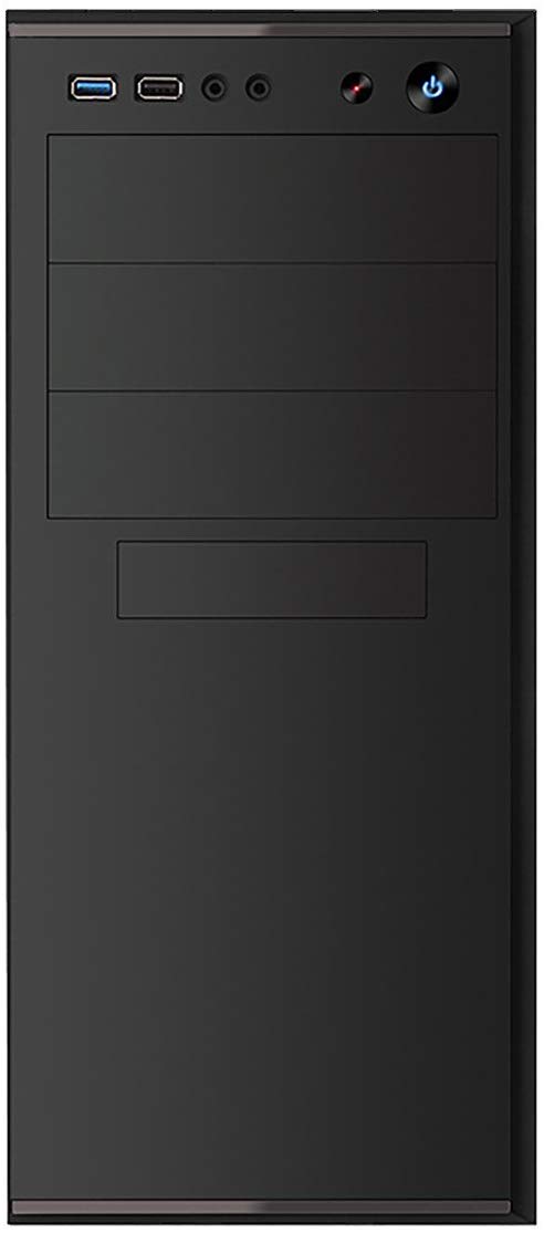 CiT Jet Stream Office PC Case with 500W Power Supply, ATX, Micro-ATX & Mini-ITX Support, 2x USB 3.0 - Image 2