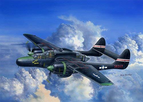 Hobbyboss 1:48 Scale US P-61C Black Widow Model Kit (Grey) - Image 2
