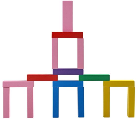 Colour Tumble Tower Game | Wooden Toys for 3 4 5 Year Old Girls & Boys | Wooden Games | Stacking Board Games for Kids | Jaques of London - Image 3