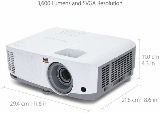 ViewSonic PA503S SVGA 3,800 Lumens Business Projector with HDMI, 10W Speaker - White - Image 4