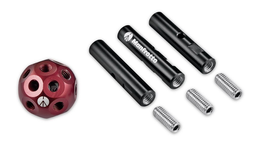 Manfrotto MSY0590A Tripod Extension Dado Kit 3 Tubes, black, 3-Rohre