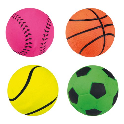 TRIXIE Neon sports balls, foam rubber, ø 6 cm (1 ball), Sonstige, ø 4,5 cm - Image 3