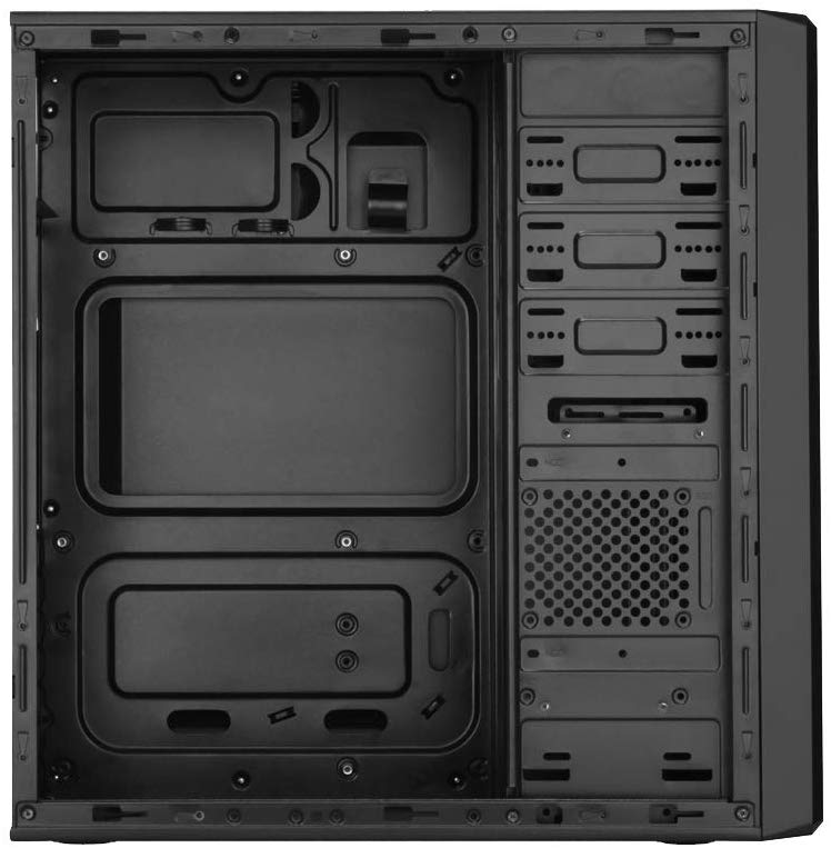 CoolBox F-750 Computer Case Black - Computer Case (PC, ATX, Black, 120 mm, 90 mm, 2.5, 3.5, 5.25 inches), Black/White - Image 3
