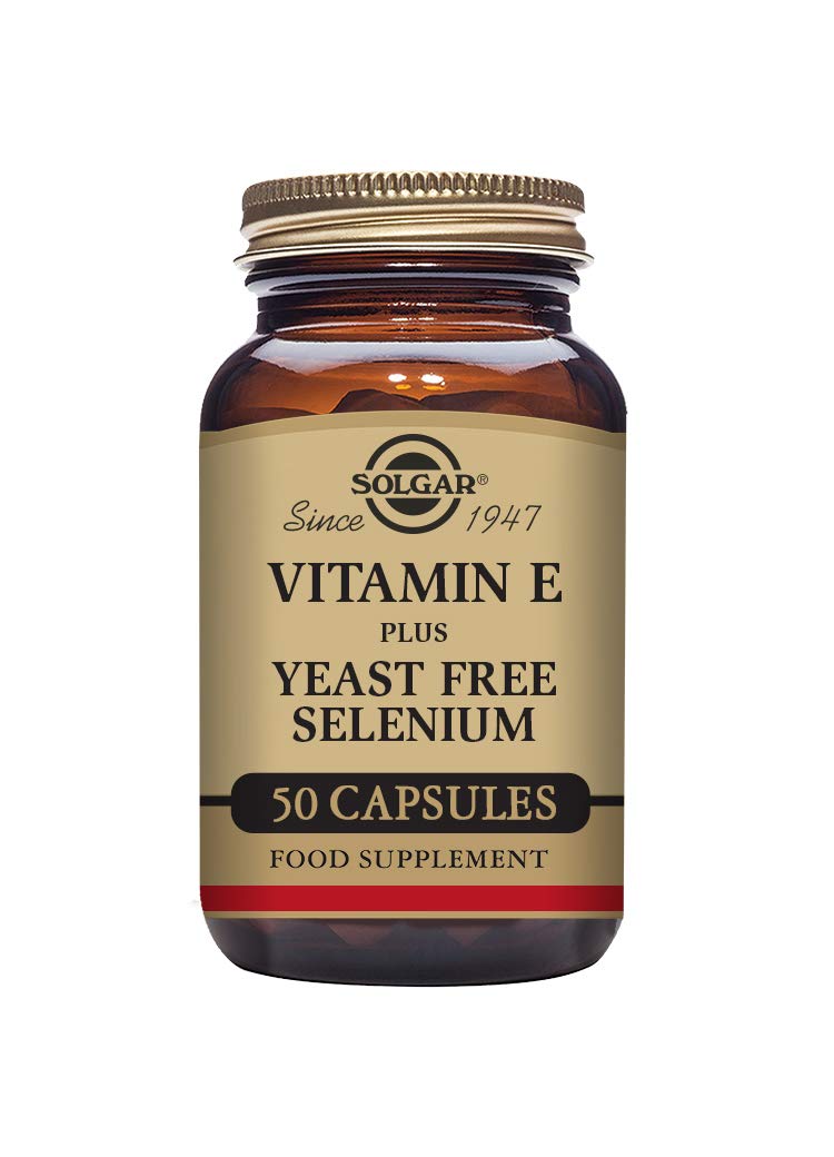 Solgar Vitamin E with Yeast Free Selenium, Supports Immune System & Metabolism, Protects Against Oxidative Stress