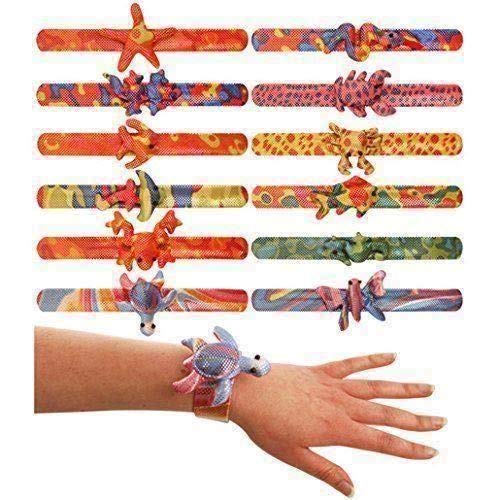 Henbrandt 12 x ANIMAL SNAP BRACELET CHILDREN KIDS LOOT GOODY PARTY BAGS PINNATA FILLERS TOYS, Multi-colored
