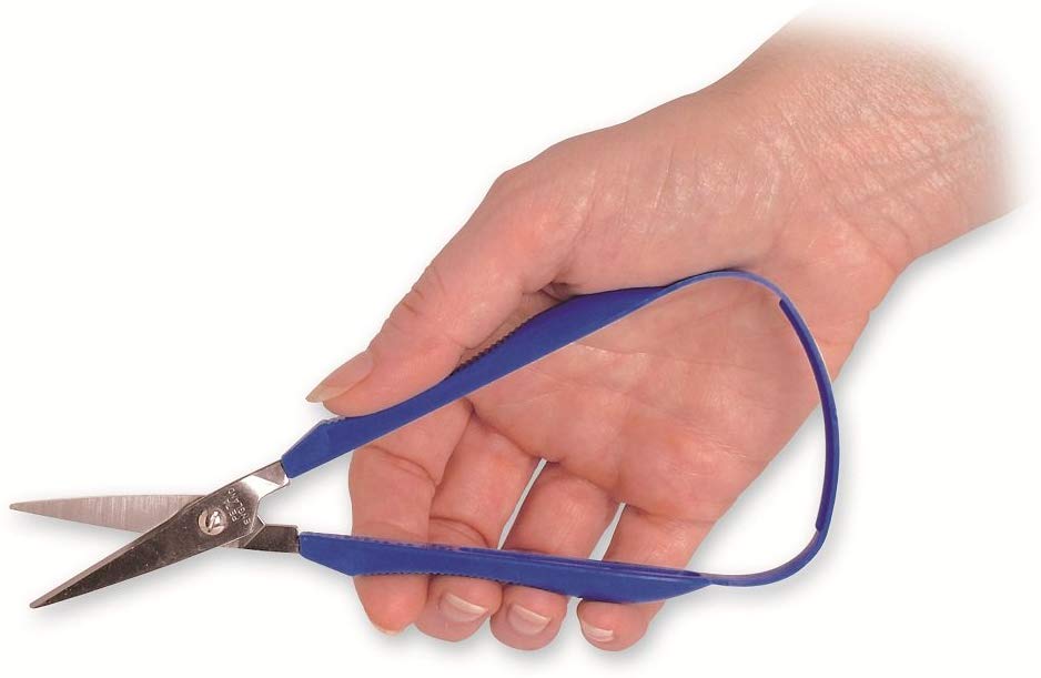 Peta Adult Easi-Grip Scissors 45mm Short Pointed Blade, Right Handed Great for Children Kids, Elderly