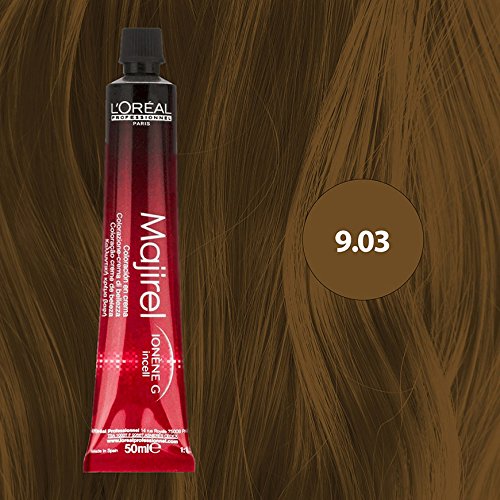 L'Oréal Professionnel Majirel Permanent Hair Colour, No. 9.03 Very Light Blonde Light Gold, 50 ml, 50 ml (Pack of 1) - Image 2