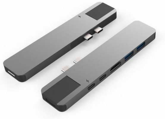 HyperDrive NET 8-in-2 Hub USB-C for MacBook Pro / Air, HDMI 4K60Hz HDR, USB-C 40Gbps 100W PD, USB-C 5Gbps 60W PD, 2 x USB-A 3.0, Gigabit Ethernet - Silver - Image 2