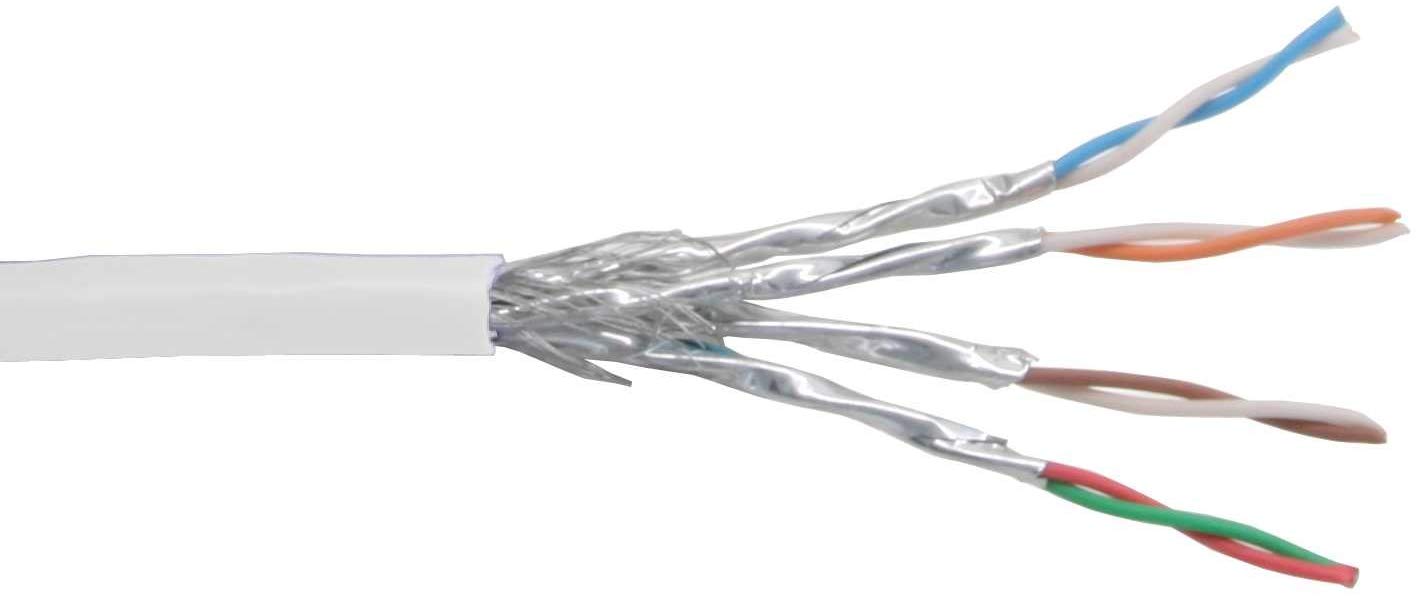 InLine S-STP/PIMF AWG27 Patch Cable Cat. 6 PVC 100 m White