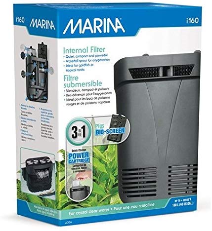 Marina i160 Internal Filter, Black, 45.2 x 21.3 x 60 cm