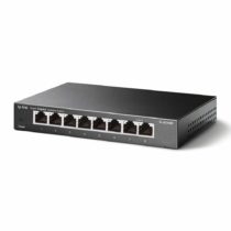 TP-Link TL-SG108S, 8 Port Gigabit Ethernet Network Switch, Ethernet Splitter, Hub, Desktop and Wall-Mounting, Sturdy Metal, Fanless, Plug and Play, Energy-Saving