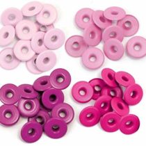 Eyelets We R Memory Keepers Wide Eyelets, Aluminum Pink