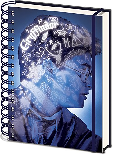 Harry Potter (Magic Portrait) A5 3D Premium Notebook, Blue
