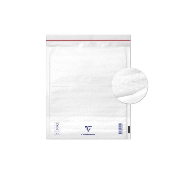 Clairefontaine 7345C - Extra White Kraft Padded Peel and Seal Envelopes, 215 x 265 mm, 90 g - Film Wrapped Pack 10 - Image 4