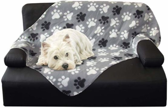 Nobbys "Pippa" Premium Fleece Pet Blanket, Grey, 100 x 150 cm