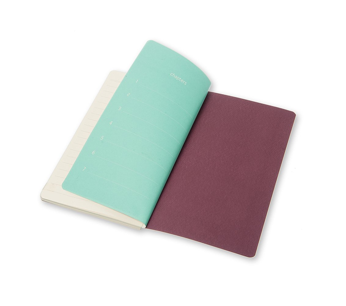 Moleskine Chapters Journal Plum Purple Slim Medium Ruled - Image 4
