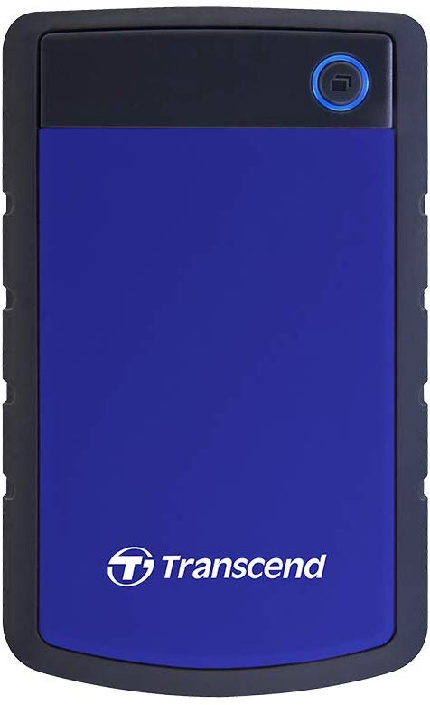 Transcend StoreJet 25H3 1TB Rugged Portable Hard Drive, Shock Resistant USB 3.1 Gen 1, Navy Blue -TS1TSJ25H3B