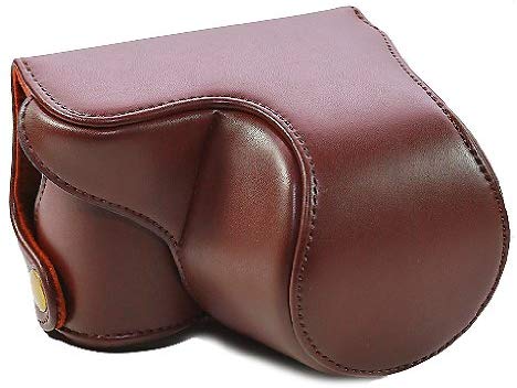 CamRepublic® -- New Brown Leather Case Bag Cover Pouch for Sony NEX3N, NEX 3N, NEX-3N