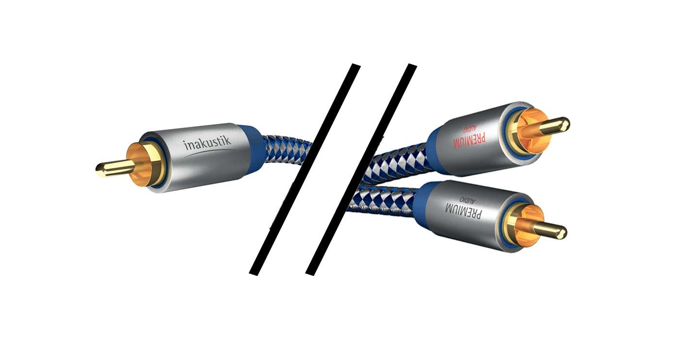 In-akustik Premium II Audio Y-Subwoofer Cable 2 m, blue, 5 m - Image 2